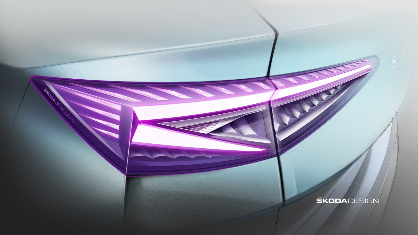 El ŠKODA ENYAQ iV adopta un nuevo enfoque en el diseño de iluminación