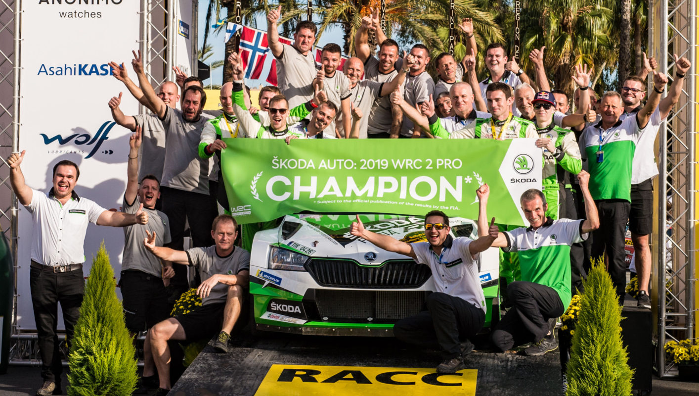 DOSSIER DE PRENSA – ŠKODA GANA TODOS LOS TÍTULOS DE WRC 2 PRO Y WRC 2 EN EL CAMPEONATO MUNDIAL DE RALLY FIA 2019