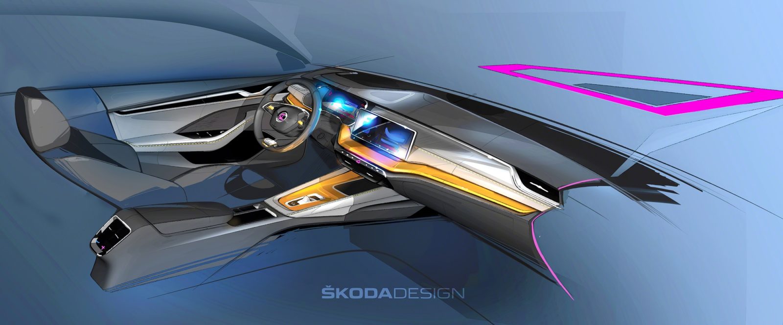 PRIMER VISTAZO DEL CONCEPTO INTERIOR DEL NUEVO ŠKODA OCTAVIA