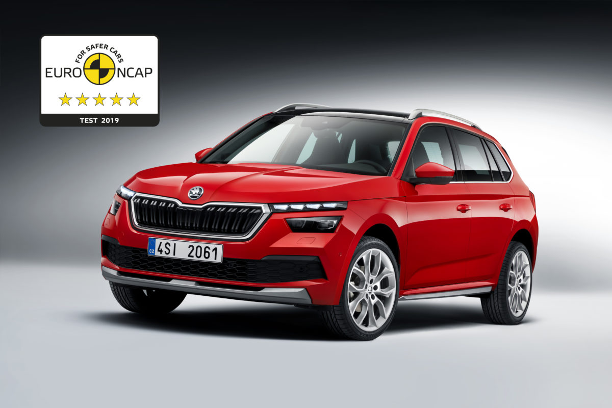EL ŠKODA KAMIQ OBTIENE LA MÁXIMA PUNTUACIÓN DE CINCO ESTRELLAS EN LA PRUEBA EURO NCAP