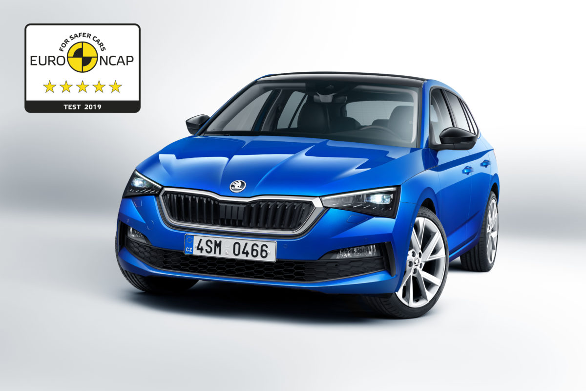 El ŠKODA SCALA obtiene cinco estrellas EURO NCAP