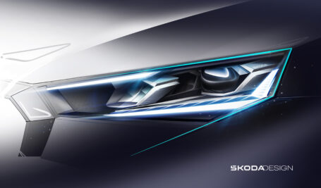 Unos bocetos revelan los detalles de diseño de los nuevos faros del Škoda Scala y Kamiq