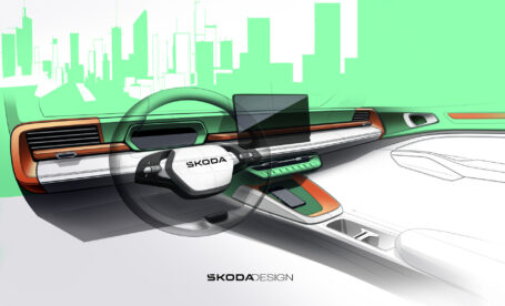 Škoda presenta los primeros bocetos del interior del Epiq