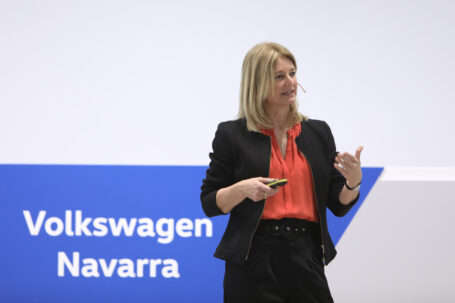 Laura Ros durante la presentación nacional nuevo Volkswagen Taigo